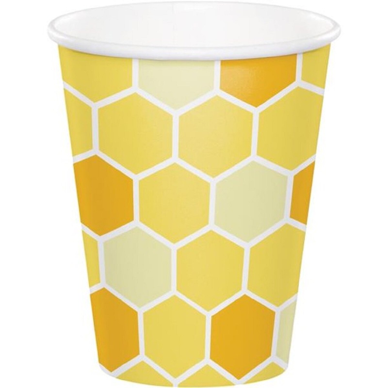 9 Oz Bumblebee Baby Paper Cups