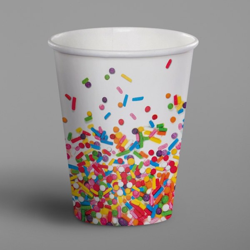 9 Oz Confetti Sprinkles Paper Cup