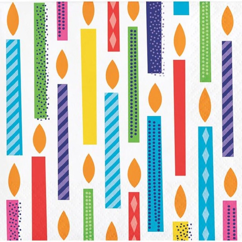Bright Birthday  Beverage Napkins