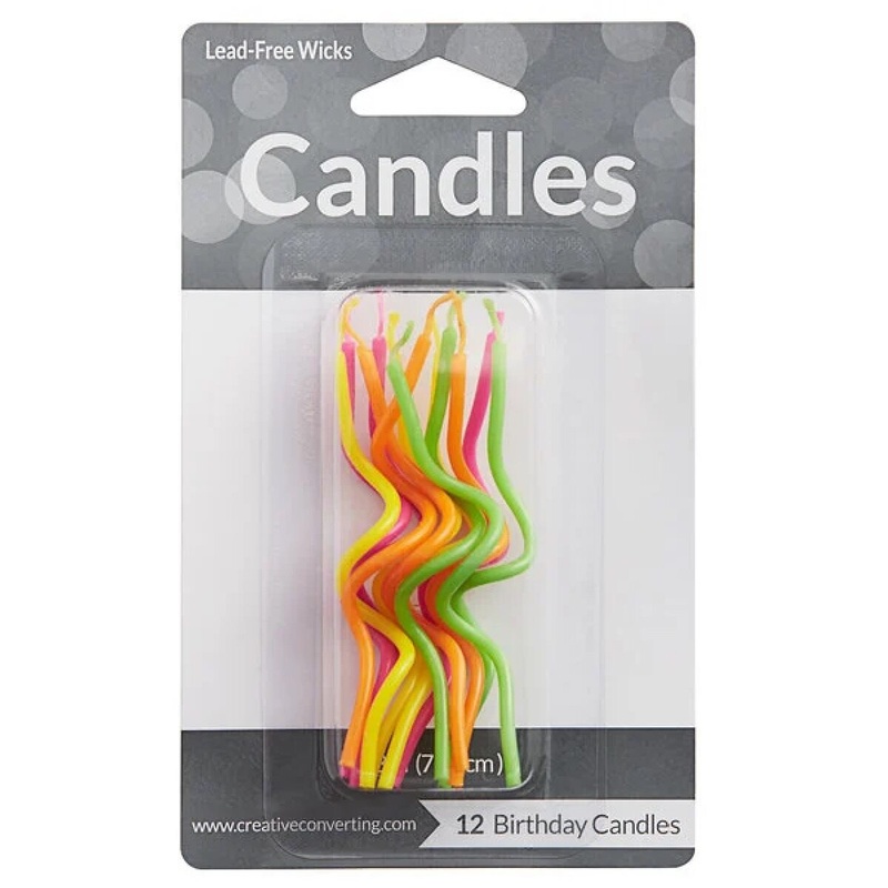 Crazy Curl Candles - Brights