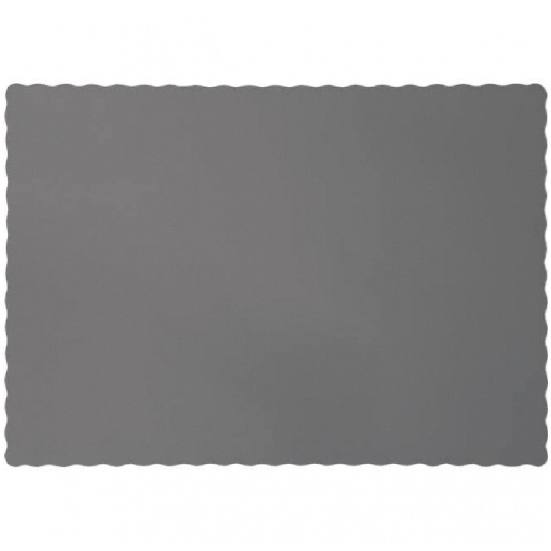 Glamour Gray Paper Placemat - 50 Ct.