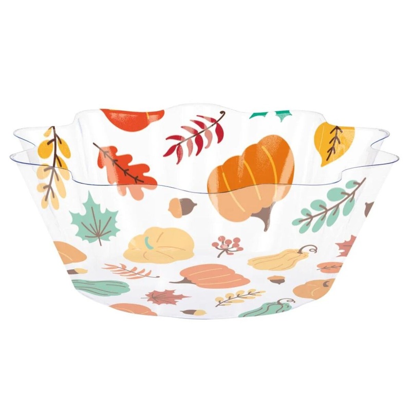8" Thanksgiving Fluted Bowl