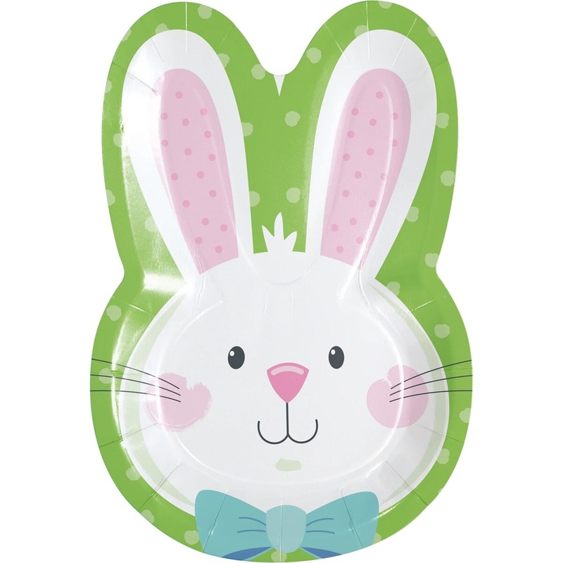 9" Bowtie Bunny Plate