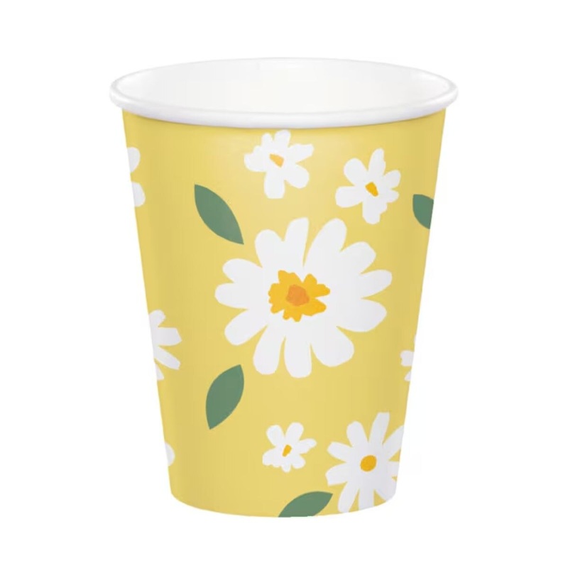 9 oz Sweet Daisy Paper Cup