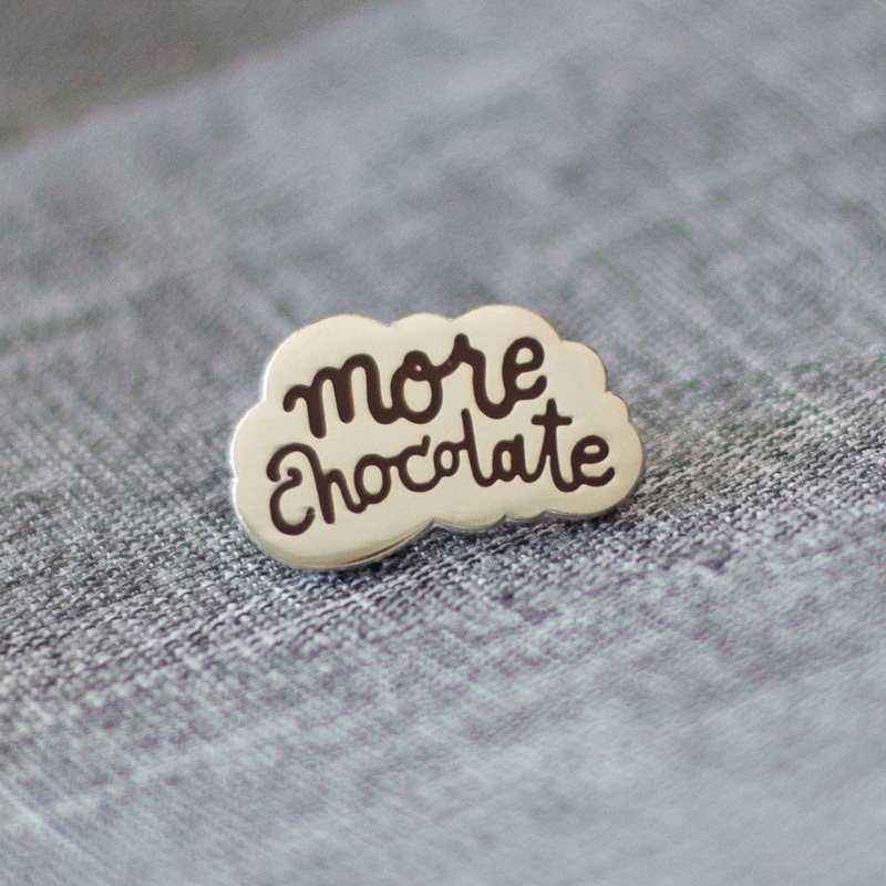 More Chocolate Enamel Pin - Double Blind Surprise