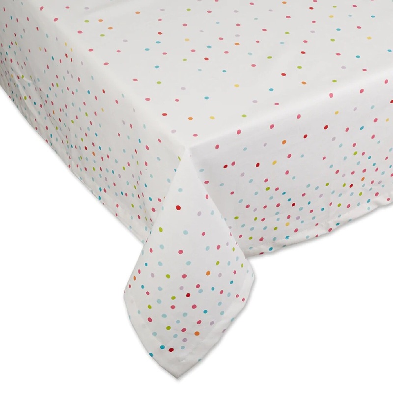 52" x 52" Confetti Toss Print Printed Tablecloth