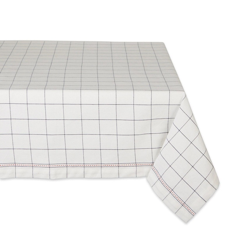 60" x 84" Windowpane Tablecloth