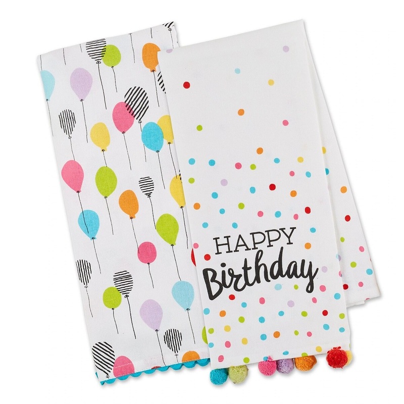 Birthday Party Dishtowel - Set Of 2