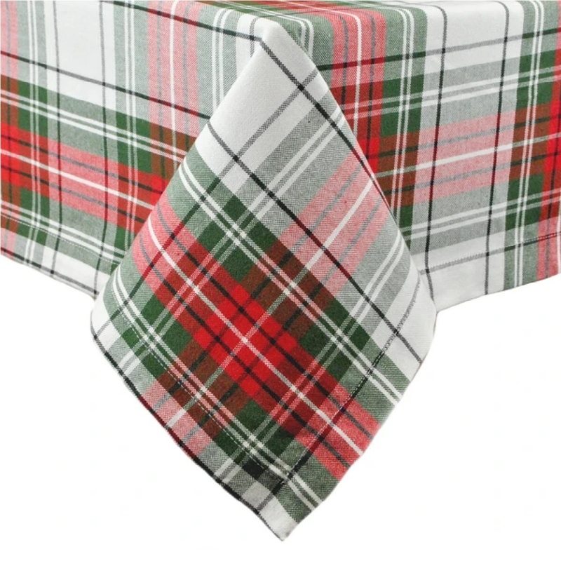 Christmas Plaid 60" X 84" Table Cloth