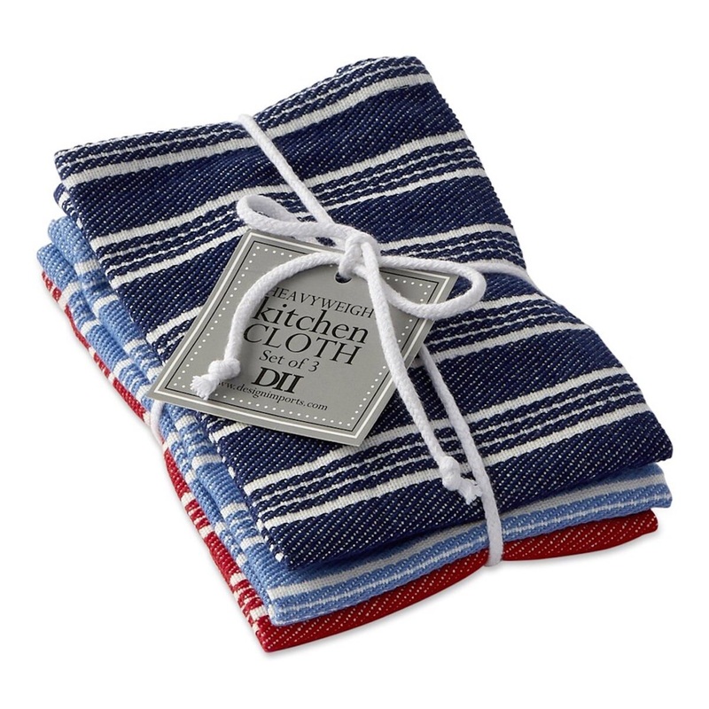 Starboard Stripe Dish Cloth - Set of 3