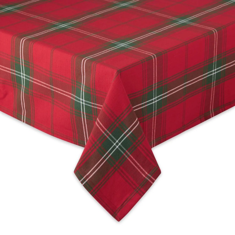 60"x 84" Vintage Tartan Plaid Tablecloth