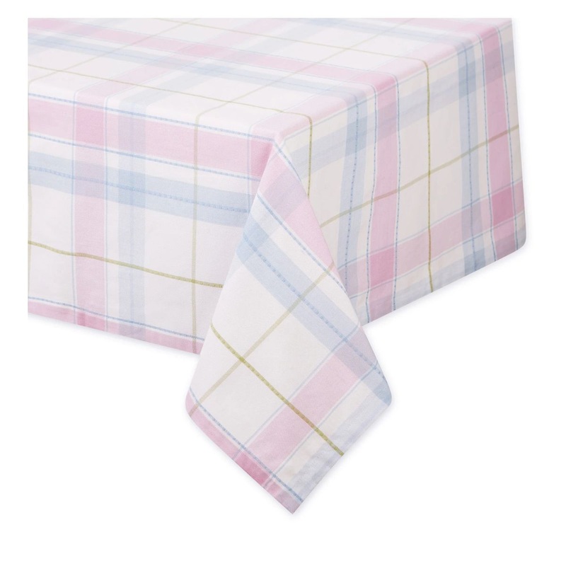 60x84 Oh Hoppy Day Plaid Tablecloth