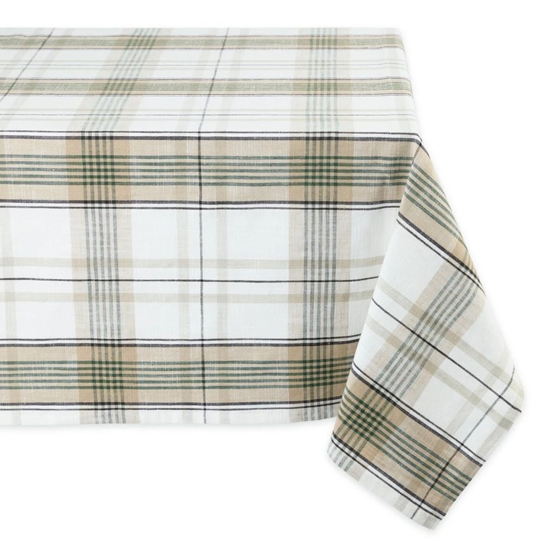 Green House Plaid Tablecloth - 60 x 84"