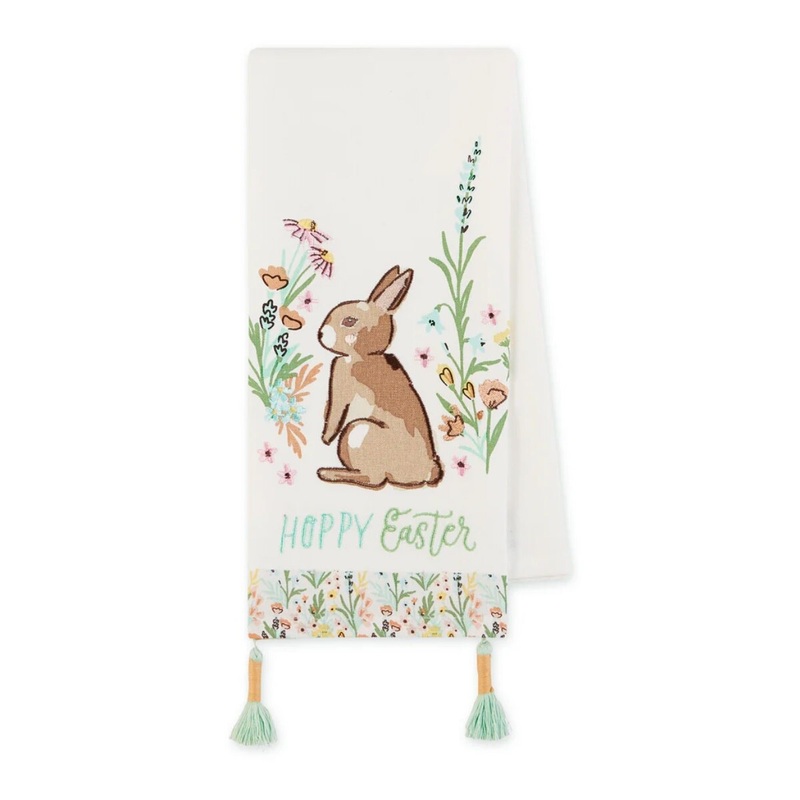 Hoppy Easter Bunny Dish Towel