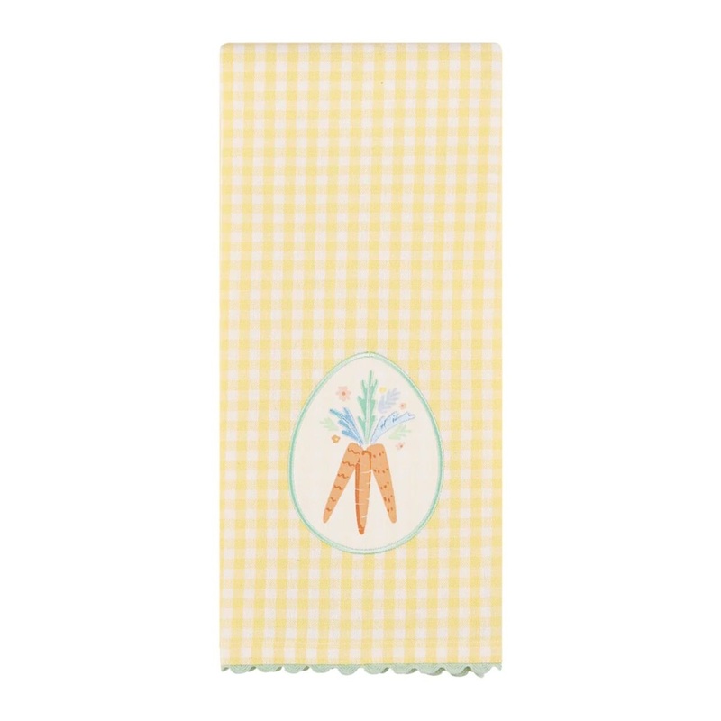Spring Carrots Dish Towel