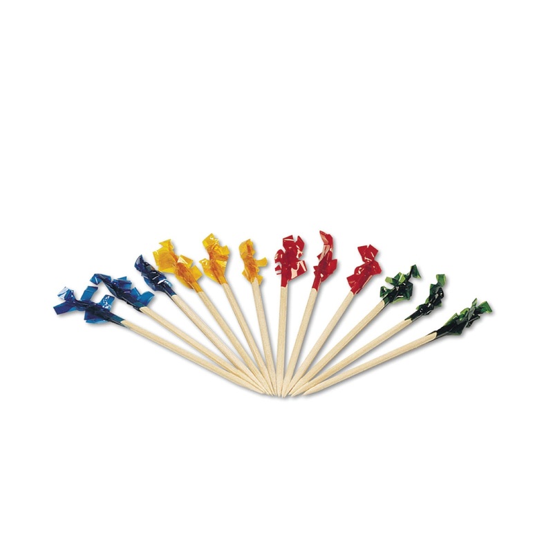 3" Cellophane Frill Pick - Case of 1,000