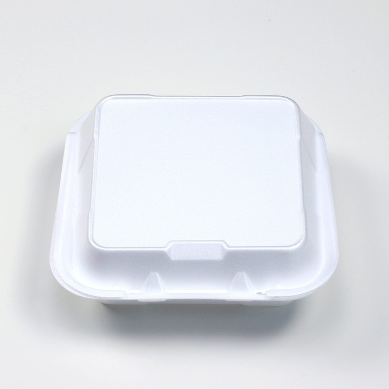 8" Styro Carry-Out Tray - 100 Ct.