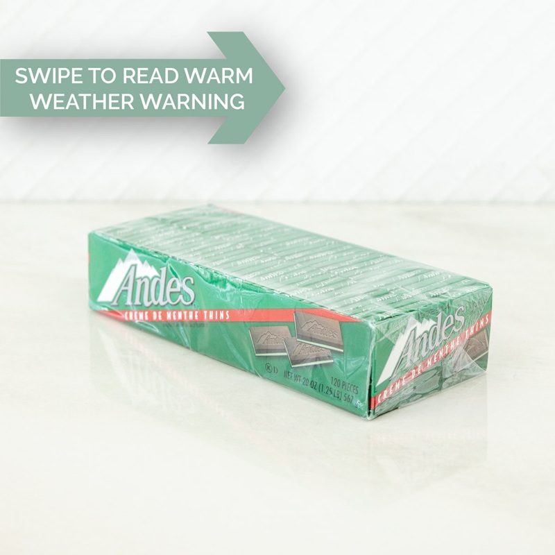 Andes Creme De Menthe Mint Thins - Box of 120