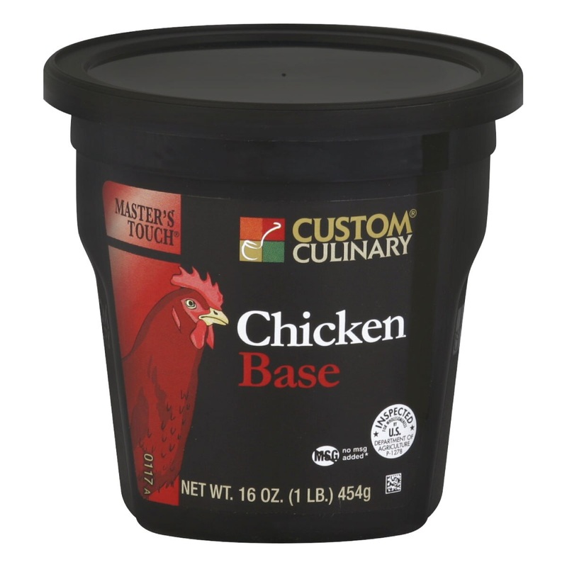 Custom Chicken Base Paste No MSG - 1 lb. Jar