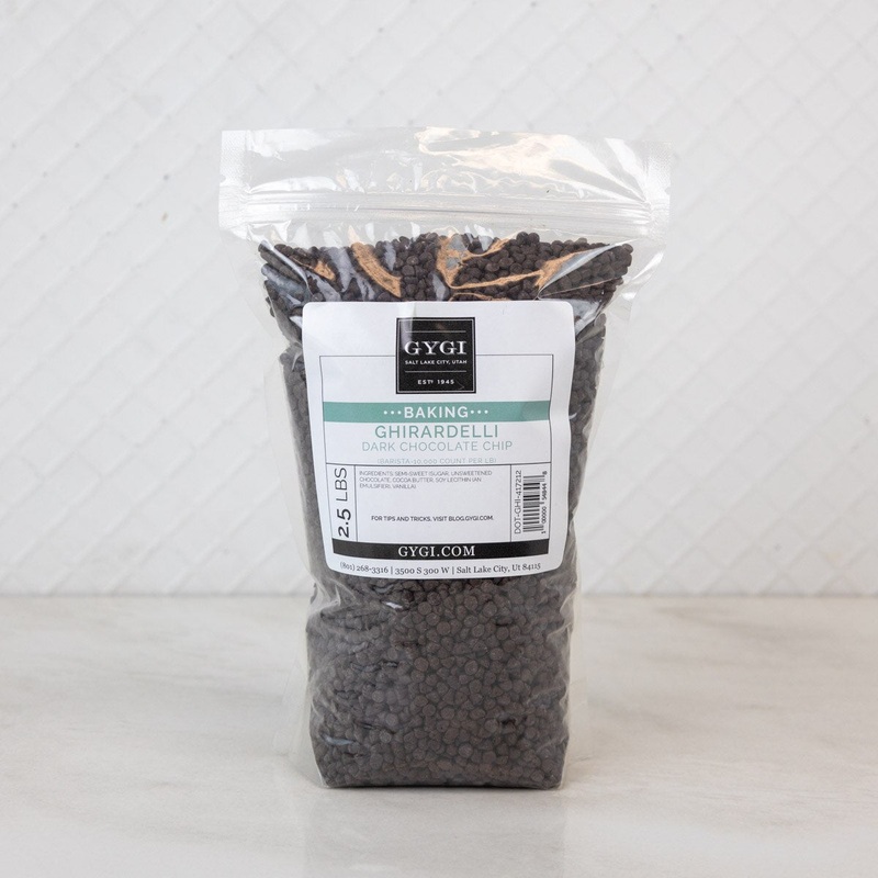 Ghirardelli Barista Tiny Dark Chocolate Chips - 2.5 Lb Bag