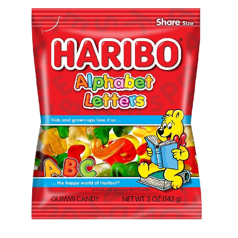 Haribo Gummi Alphabet Letters - 5 Oz.