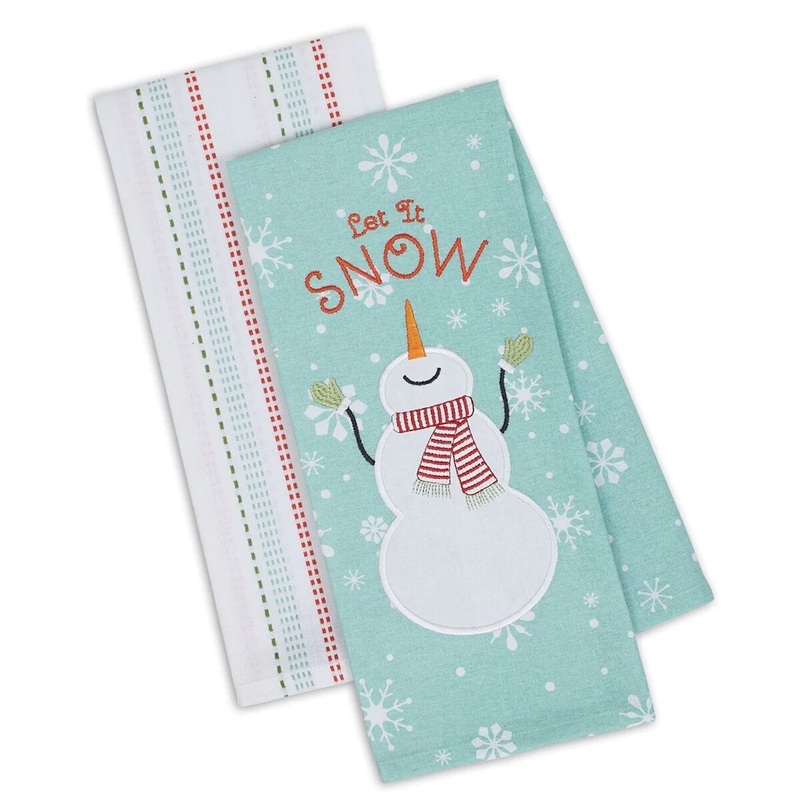 Let It Snow Dish Towels - Set of 2