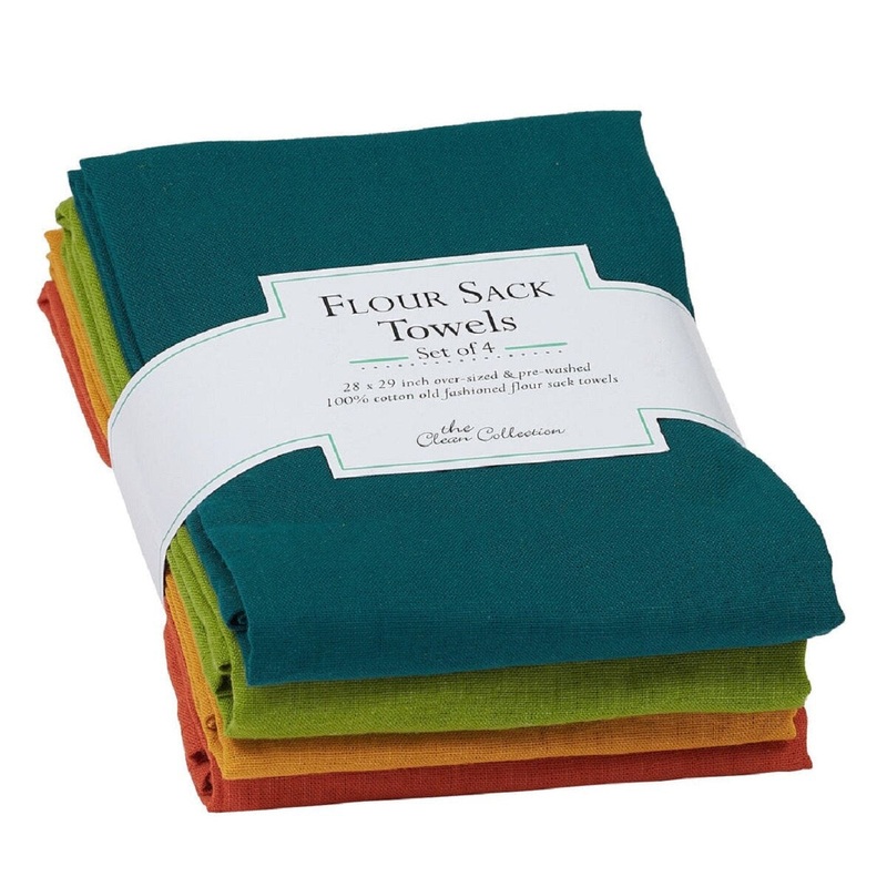 Rustic Flour Sack Towels - Set of 4