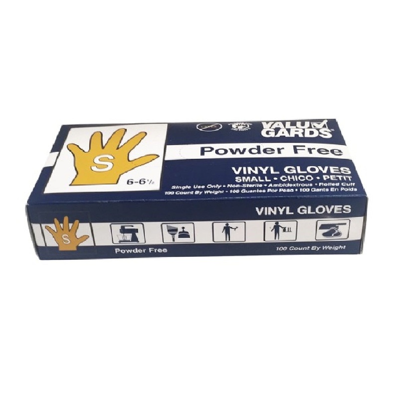 Small Powder Free Vinyl Gloves - Box of 100