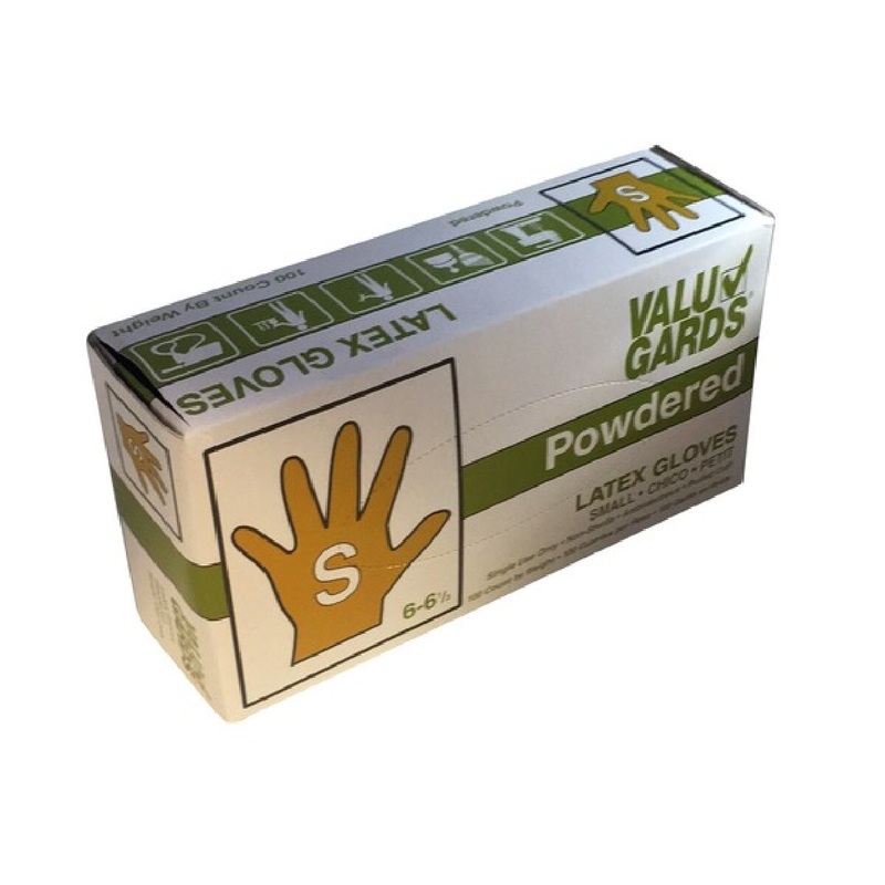 Small Powdered Latex Gloves - Box of 100