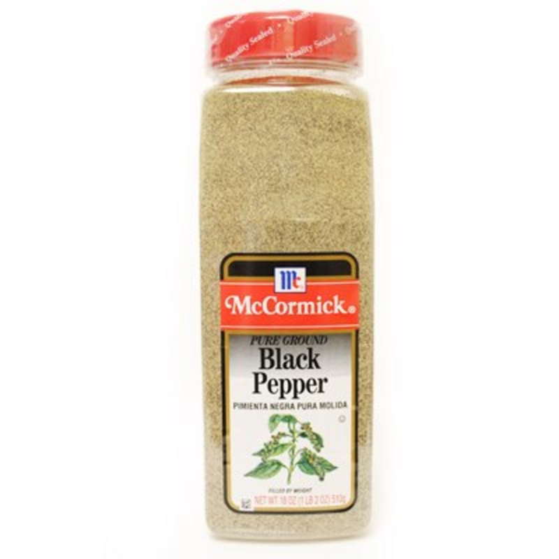 McCormick Black Pepper Pure Ground - 18 oz.