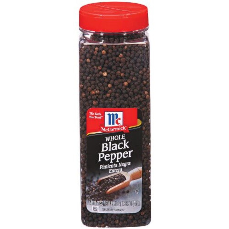 McCormick Black Pepper Whole - 19.5 oz.