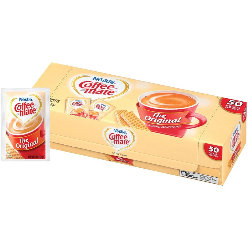 Single Serving Coffee Creamers - 3 g packages - 50 ct