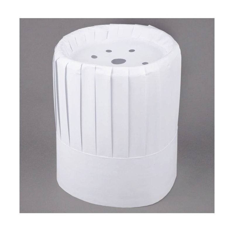 9-10" Flat Paper Chef Hat