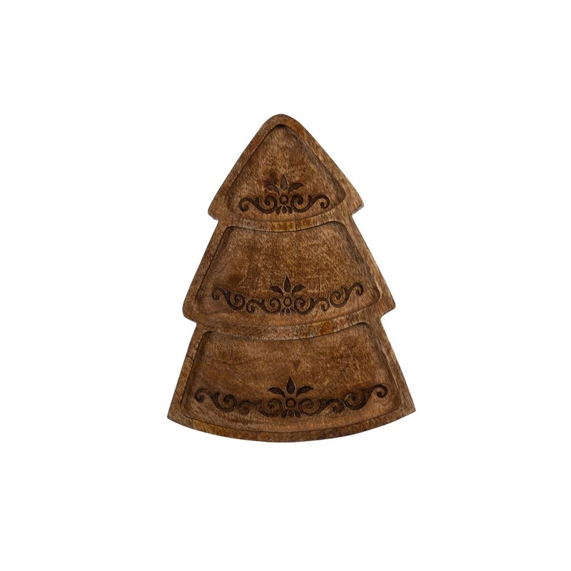 12" Wood Tree Server
