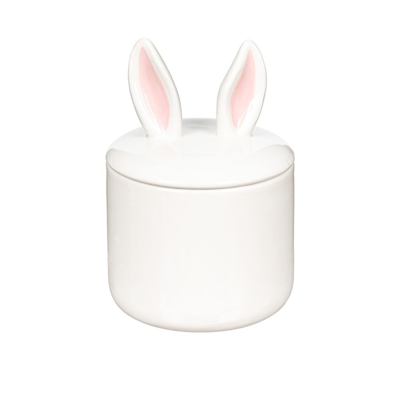 6.25" Bunny Ear Ceramic Trinket