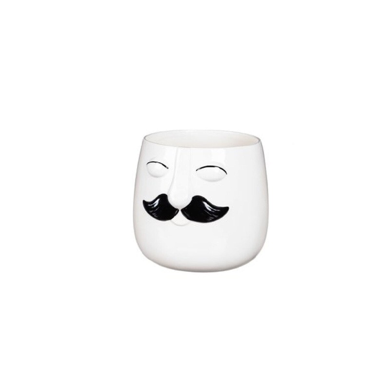 8" Ceramic Face Planter