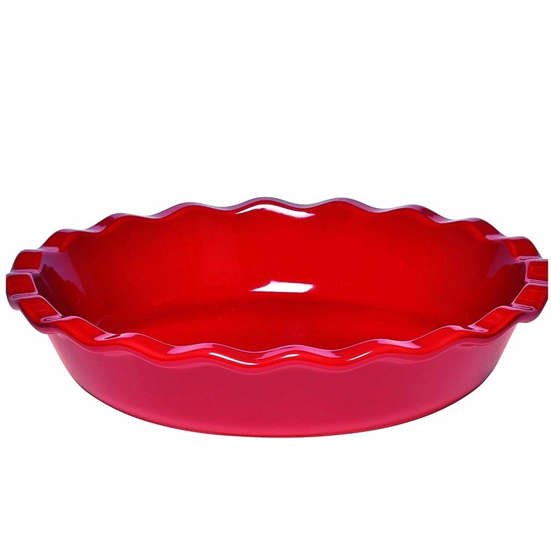 9" Burgundy Red Pie Dish