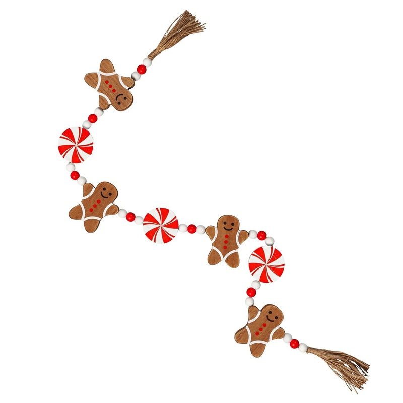 Gingerbread & Peppermint Garland