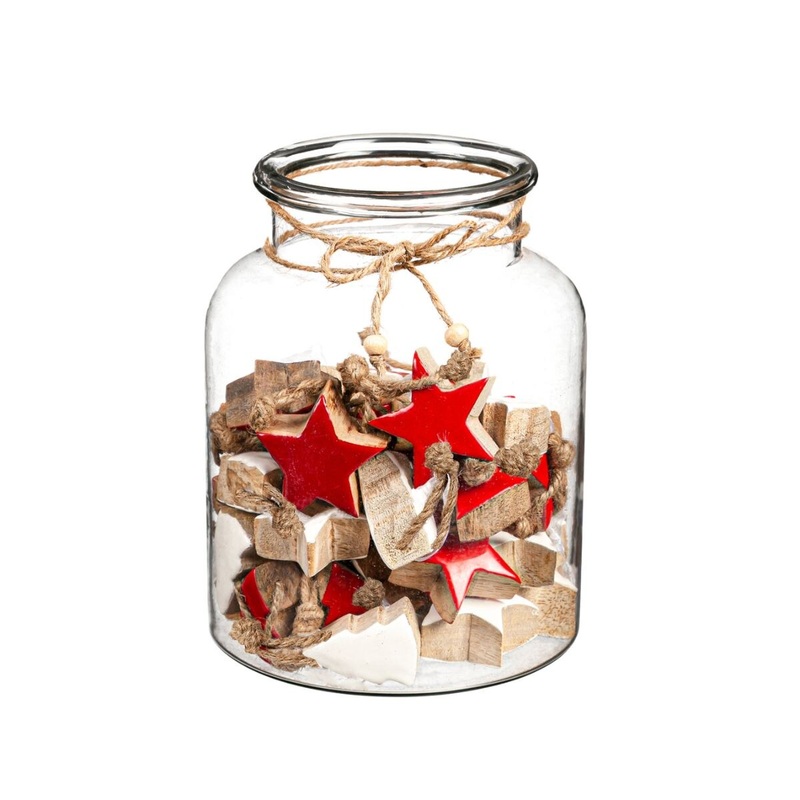 Trees and Stars Wood Ornaments
