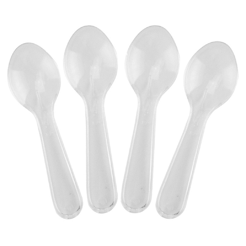 3" Clear Tasting Spoon
