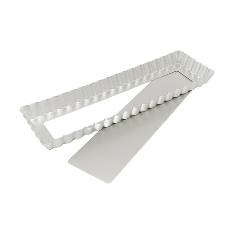 Fat Daddio's Rectangle Tart Pan w/ Removable Bottom - 13.75" X 4.25"