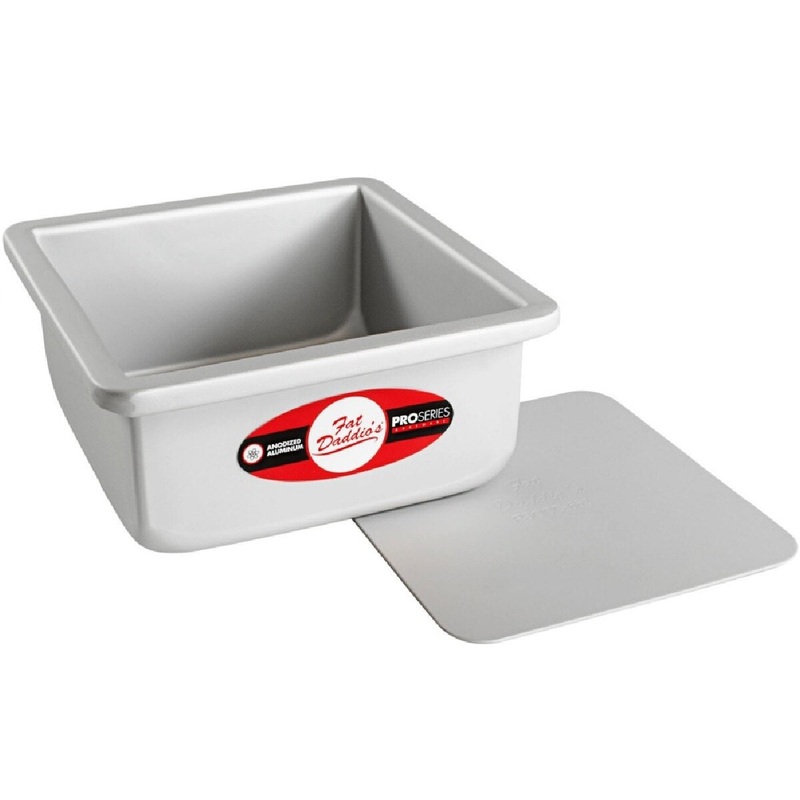 Fat Daddios Square Cake Pan w/ Removable Bottom - 6" x 3"
