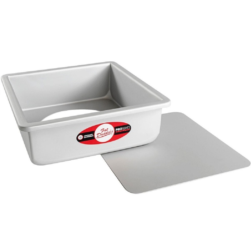 Fat Daddios Square Cake Pan w/ Removable Bottom - 9" x 3"