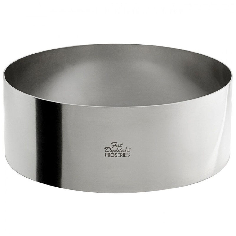 Fat Daddios Stainless Steel Cake Ring - 8" x 3"