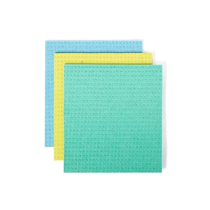Cellulose Sponge Cloths - Set of 3