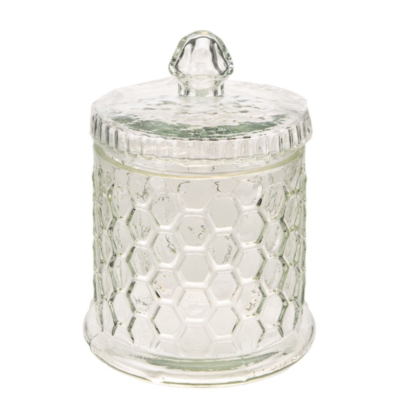 Embossed Honeycomb Clear Container