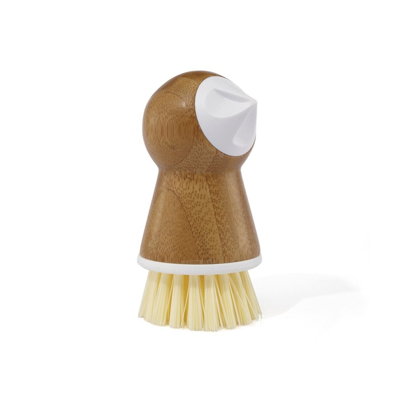 Potato Scrubber with Eye Remover - White