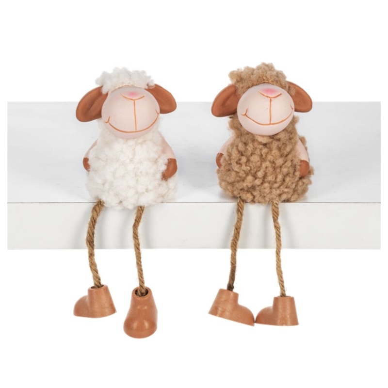Fluffy Sheep Shelfsitters with Dangle Legs
