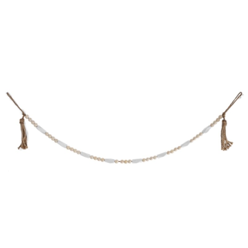 White/Natural Bead Garland