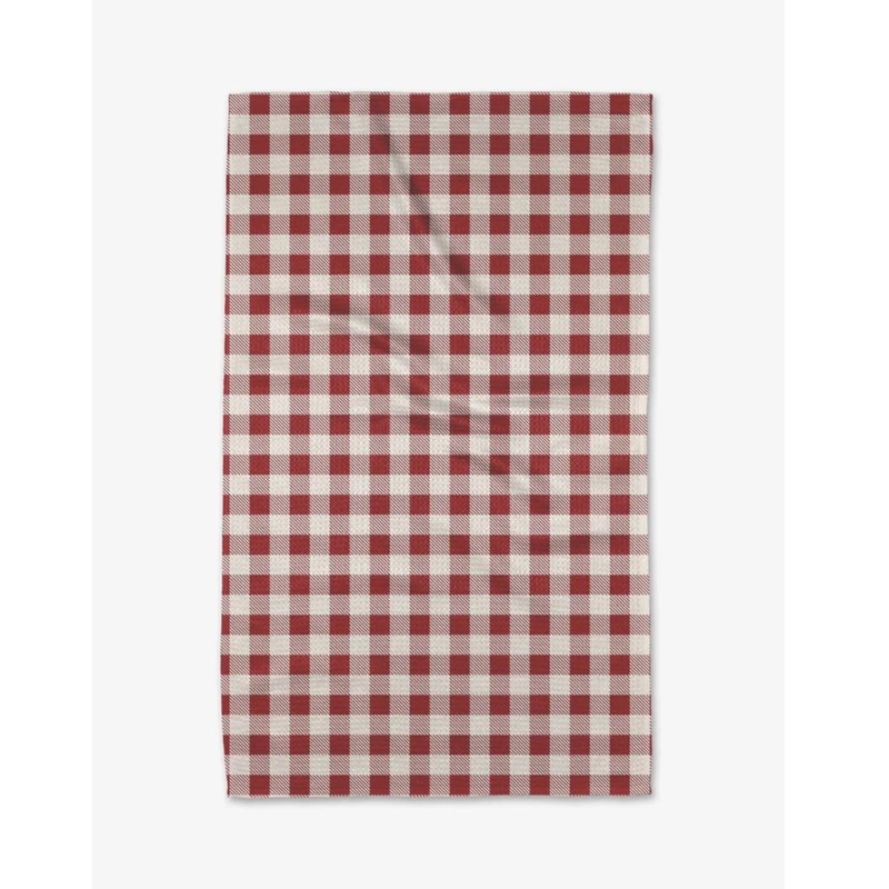 Christmas Gingham Red Kitchen Tea Towel